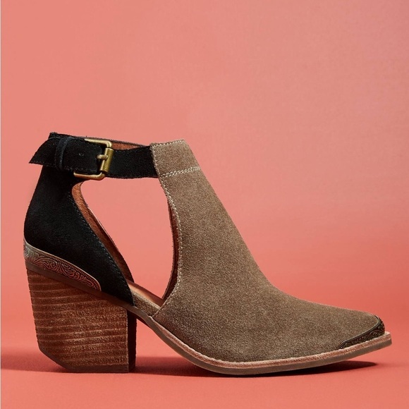 Jeffery Campbell Woodruff Cutout Ankle Booties Anthropologie Boho Sz 9 - Picture 3 of 16